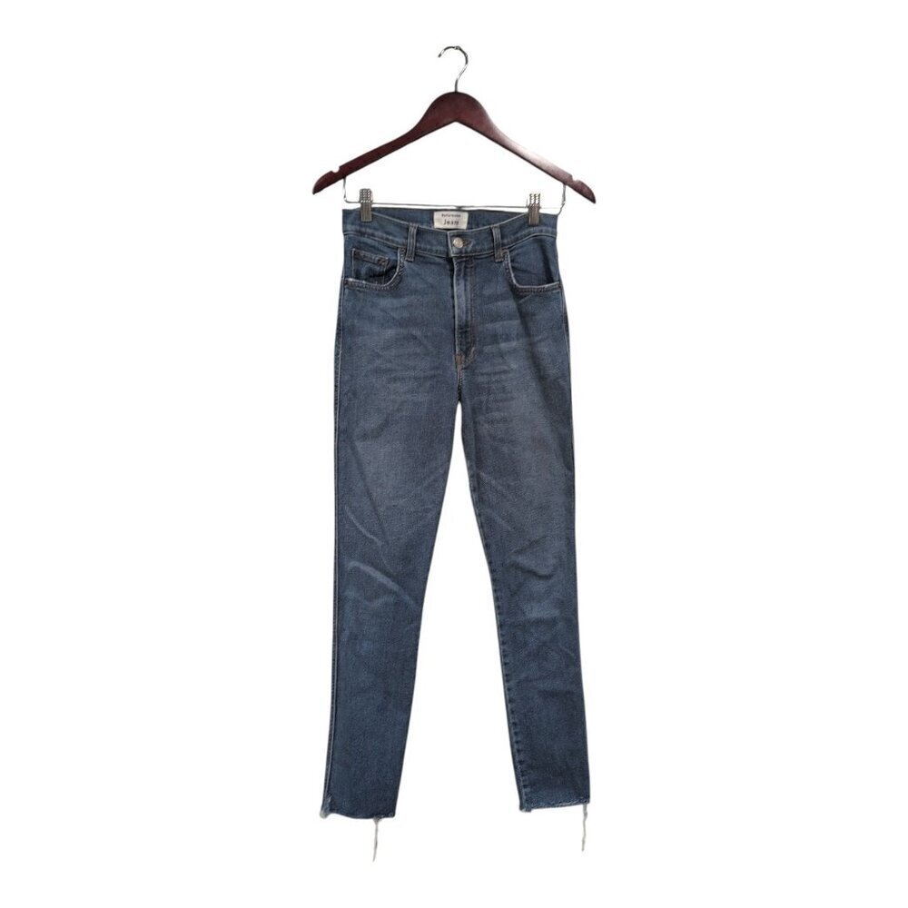 REFORMATION Women's High & Skinny Jean Sz 27 Raw Hem Organic Cotton Blend Rhine
